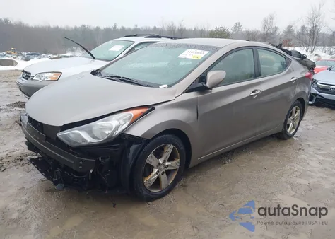 2013 Hyundai Elantra Gls from USA, damaged, VIN 5NPDH4AE5DH270457